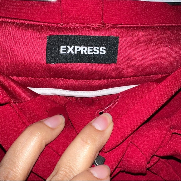 Express red ankle high rise pants - Picture 3 of 7